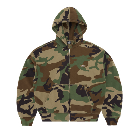 MINI ISLAND ZIP HOODIE [WOODLAND CAMO]