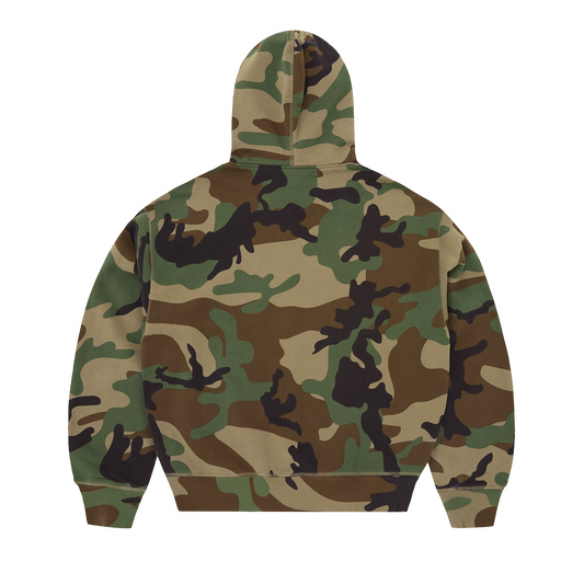MINI ISLAND ZIP HOODIE [WOODLAND CAMO]