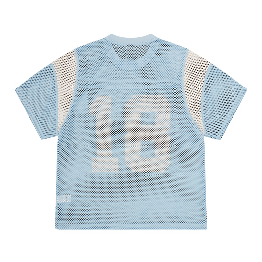 OPEN MESH PANEL JERSEY [BABY BLUE/WHITE]