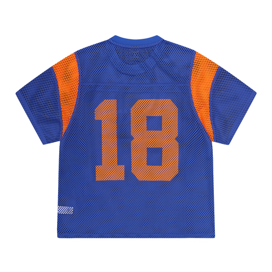 OPEN MESH PANEL JERSEY [BLUE/ORANGE]