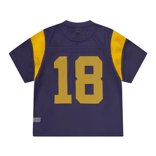 OPEN MESH PANEL JERSEY [NAVY/YELLOW]