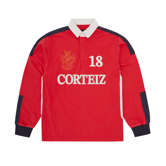 PANELED RUGBY [RED]