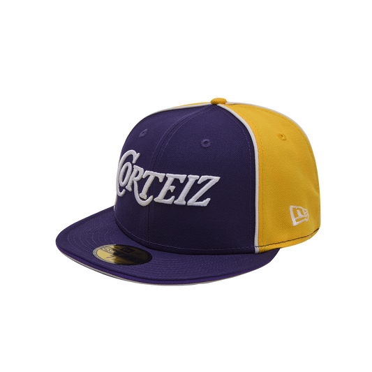 PIRATE RADIO NEW ERA FITTED CAP [PURPLE/GOLD]