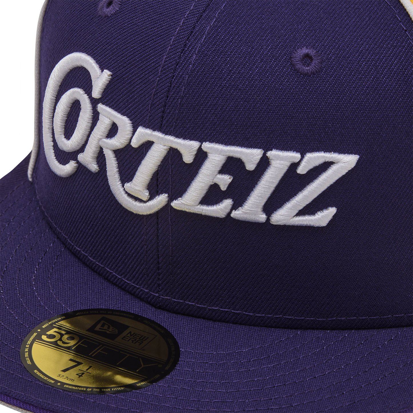 PIRATE RADIO NEW ERA FITTED CAP [PURPLE/GOLD]