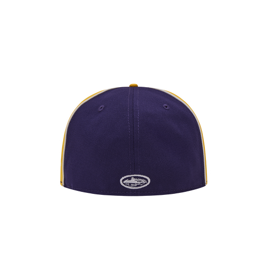 PIRATE RADIO NEW ERA FITTED CAP [PURPLE/GOLD]
