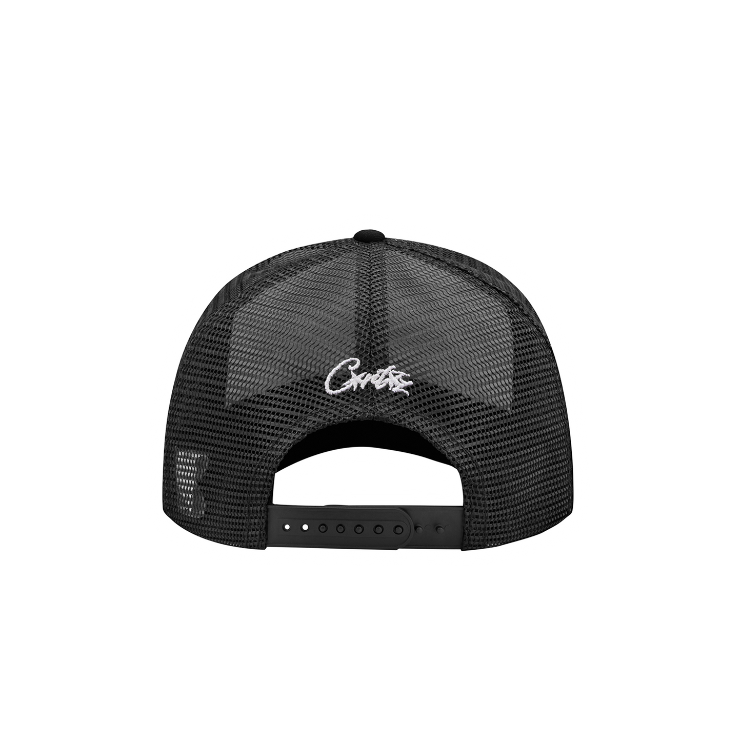 ISLAND PUFF PRINT TRUCKER HAT [WHITE/BLACK]