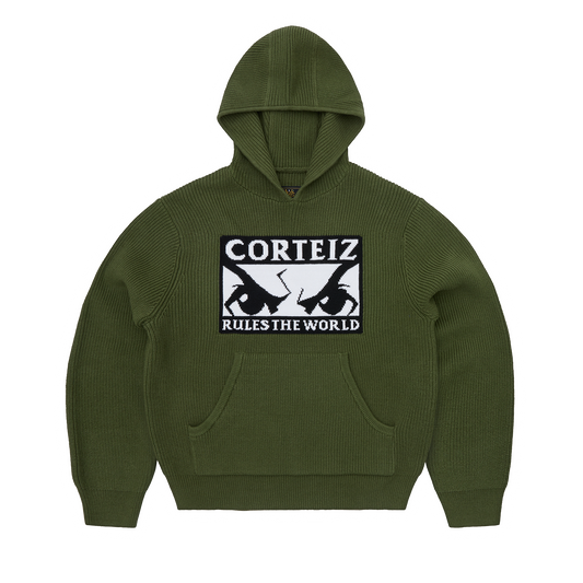 HUEY KNIT HOODIE [OLIVE]