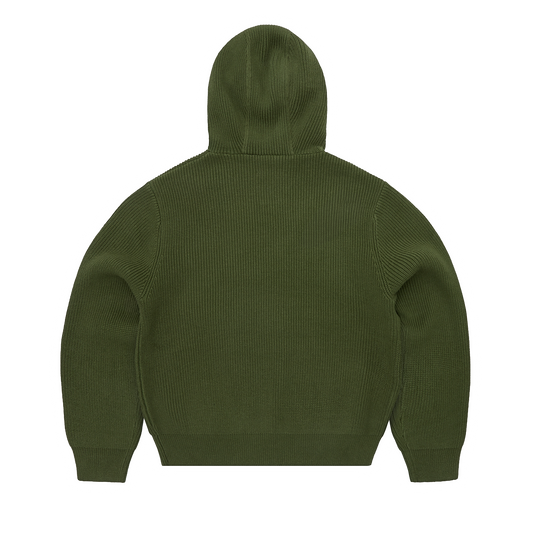 HUEY KNIT HOODIE [OLIVE]