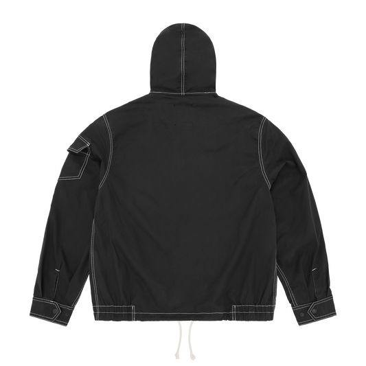 SHIELD CREST TWILL JACKET [BLACK]