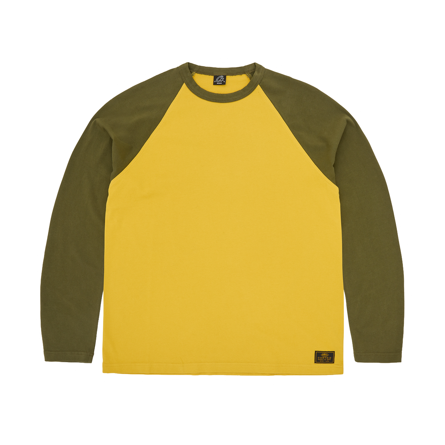 STENCIL RAGLAN LS [GOLD/OLIVE]