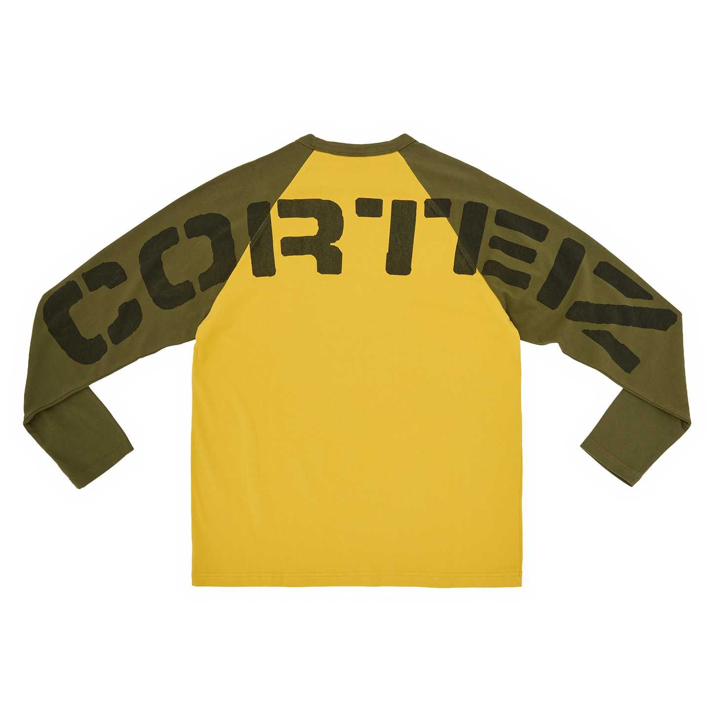 STENCIL RAGLAN LS [GOLD/OLIVE]