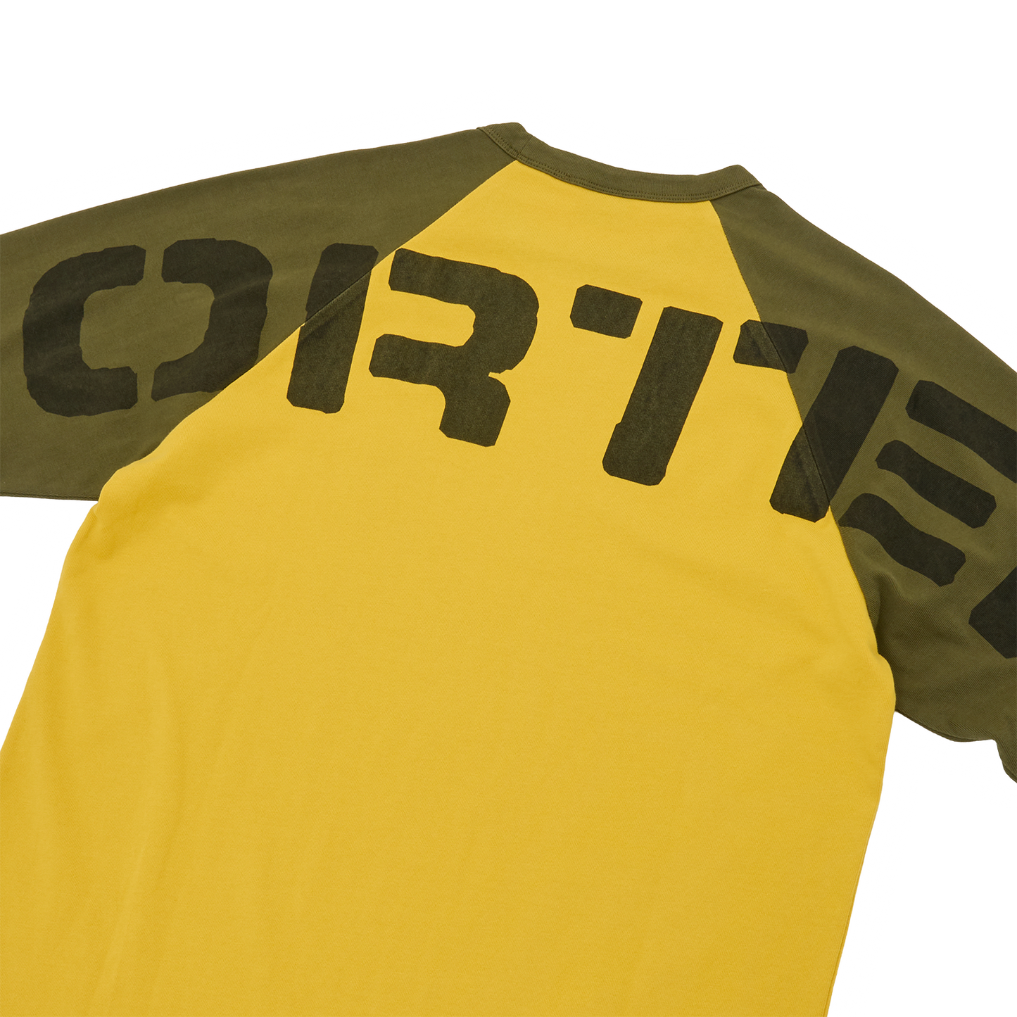 STENCIL RAGLAN LS [GOLD/OLIVE]