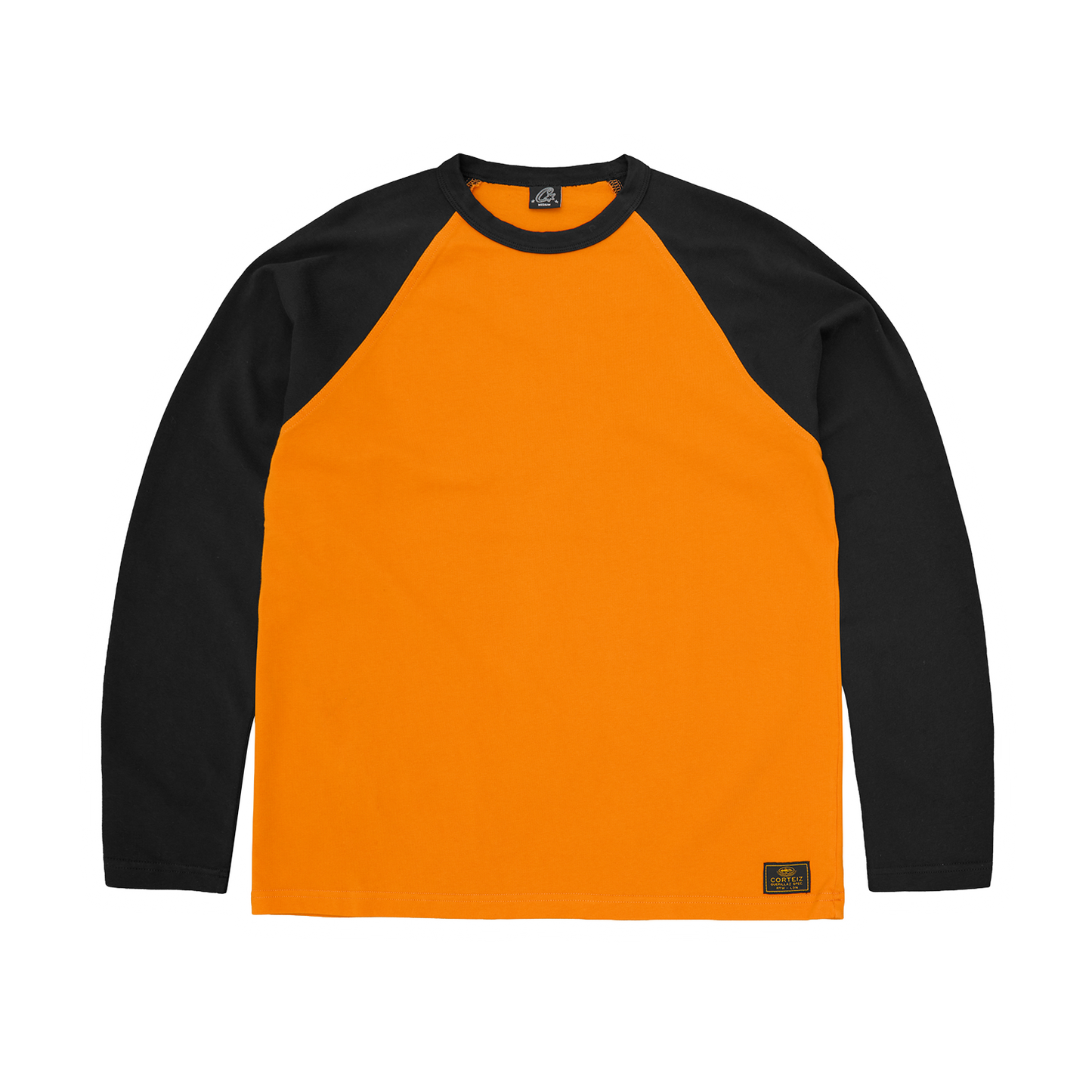 STENCIL RAGLAN LS [ORANGE/BLACK]