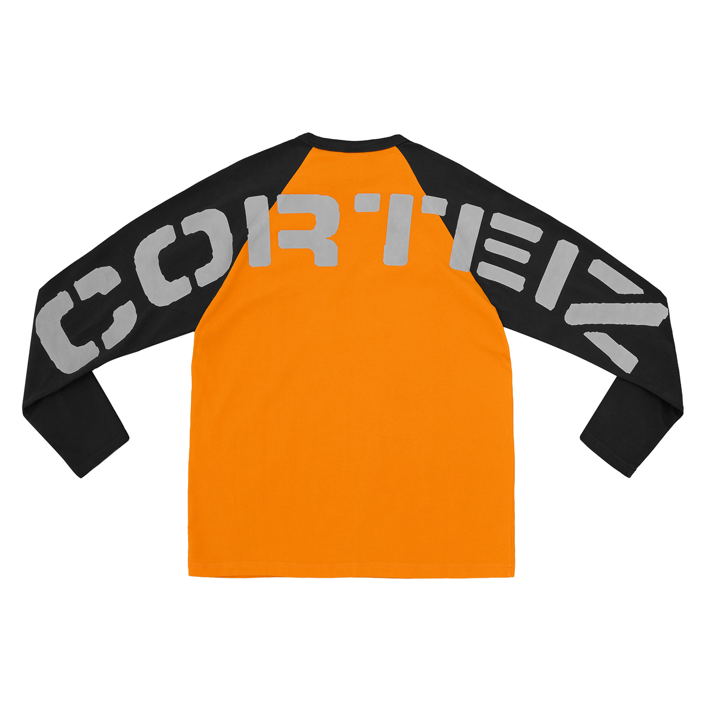 STENCIL RAGLAN LS [ORANGE/BLACK]