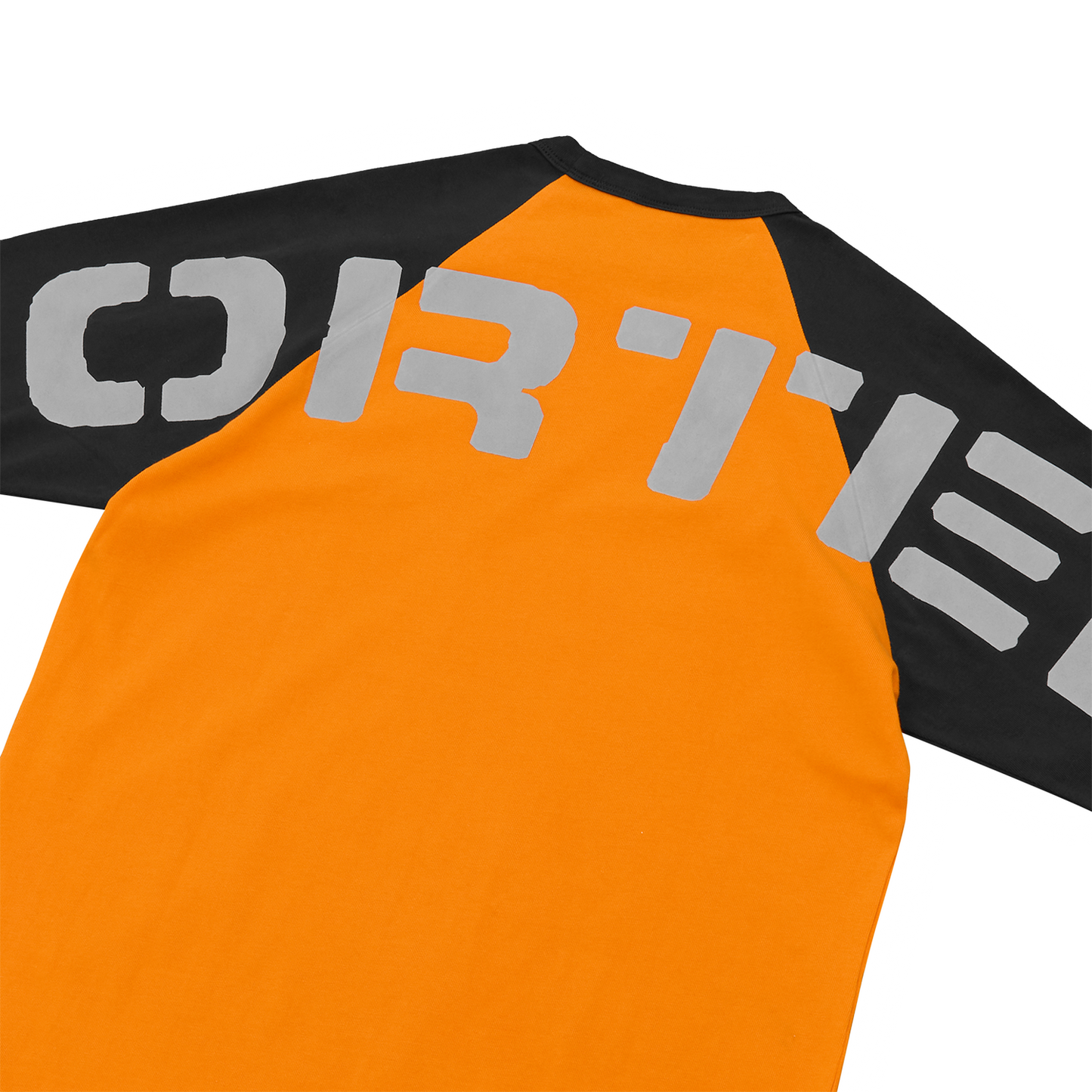STENCIL RAGLAN LS [ORANGE/BLACK]