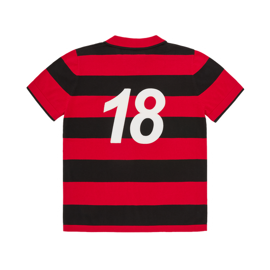 STRIPED KNIT JERSEY [RED]