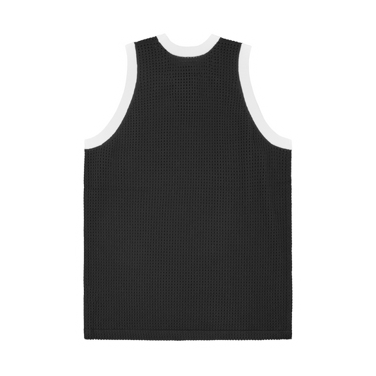 VICE MESH KNIT VEST [BLACK]